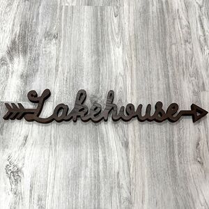 NEW wood sign “Lakehouse”